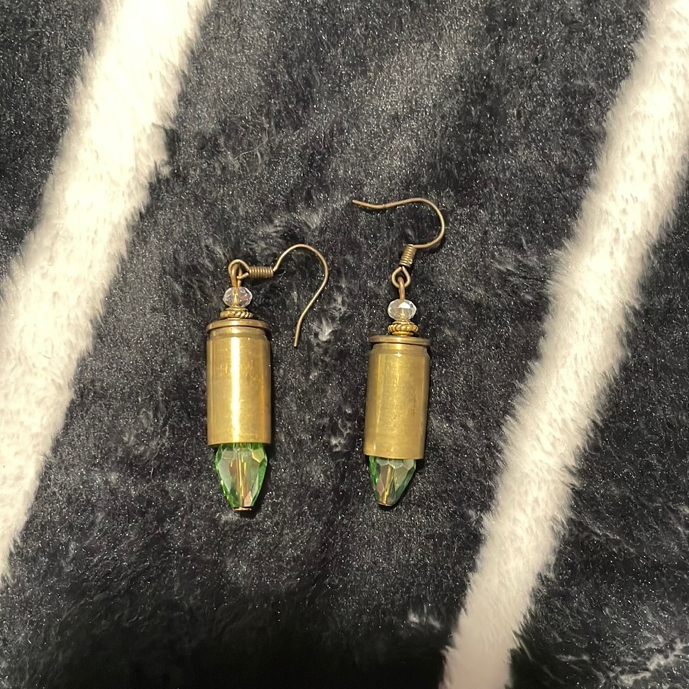 Recycled Bullet Casing Earrings